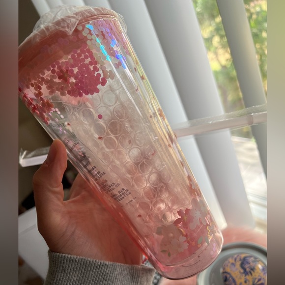 Starbucks Overseas China Cherry Blossom Glass Tumbler 2022 - Picture 4 of 9